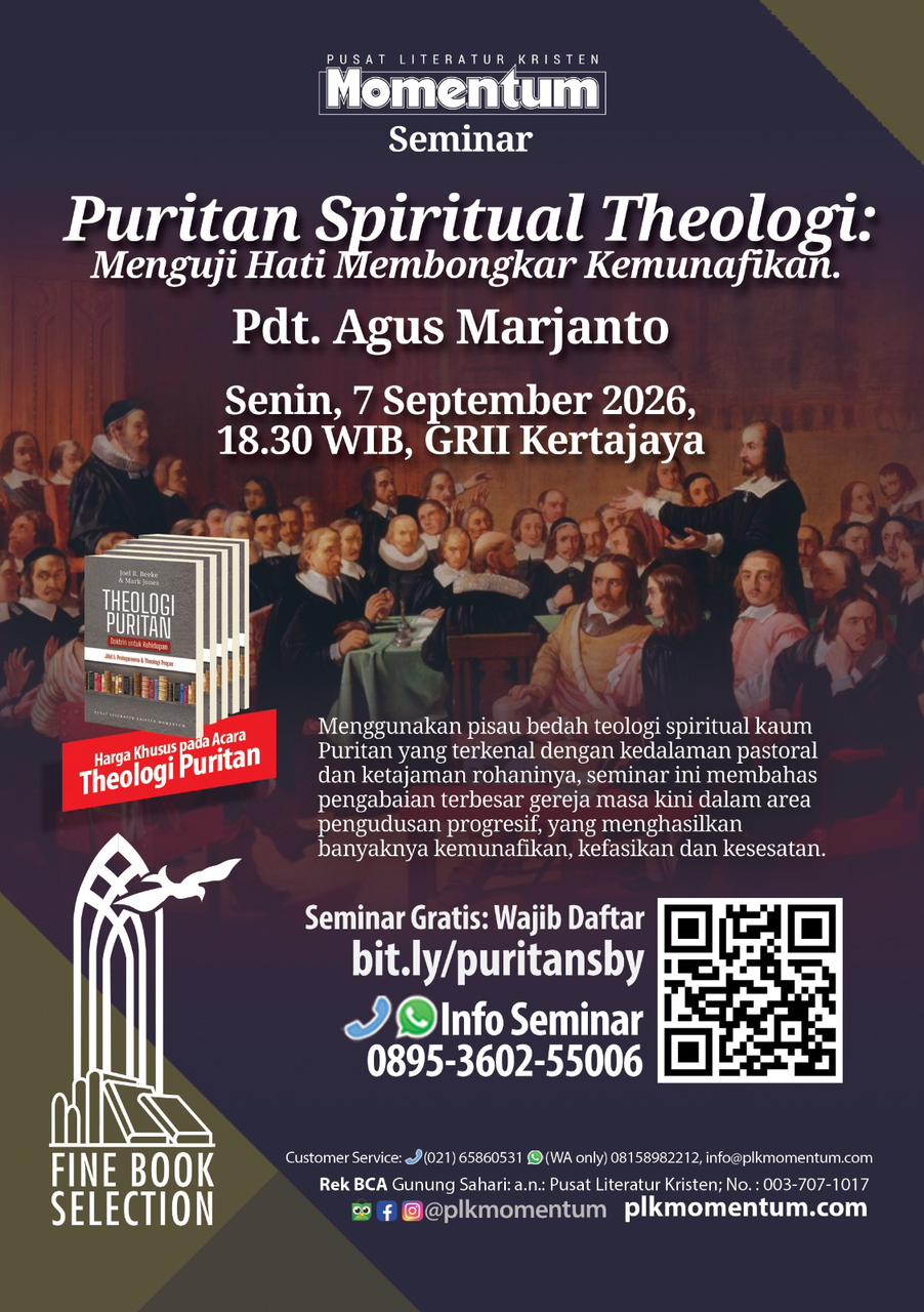 Poster Seminar Puritan Spiritual Theologi bersama Pdt. Agus Marjanto, 7 September 2026 di GRII Kertajaya